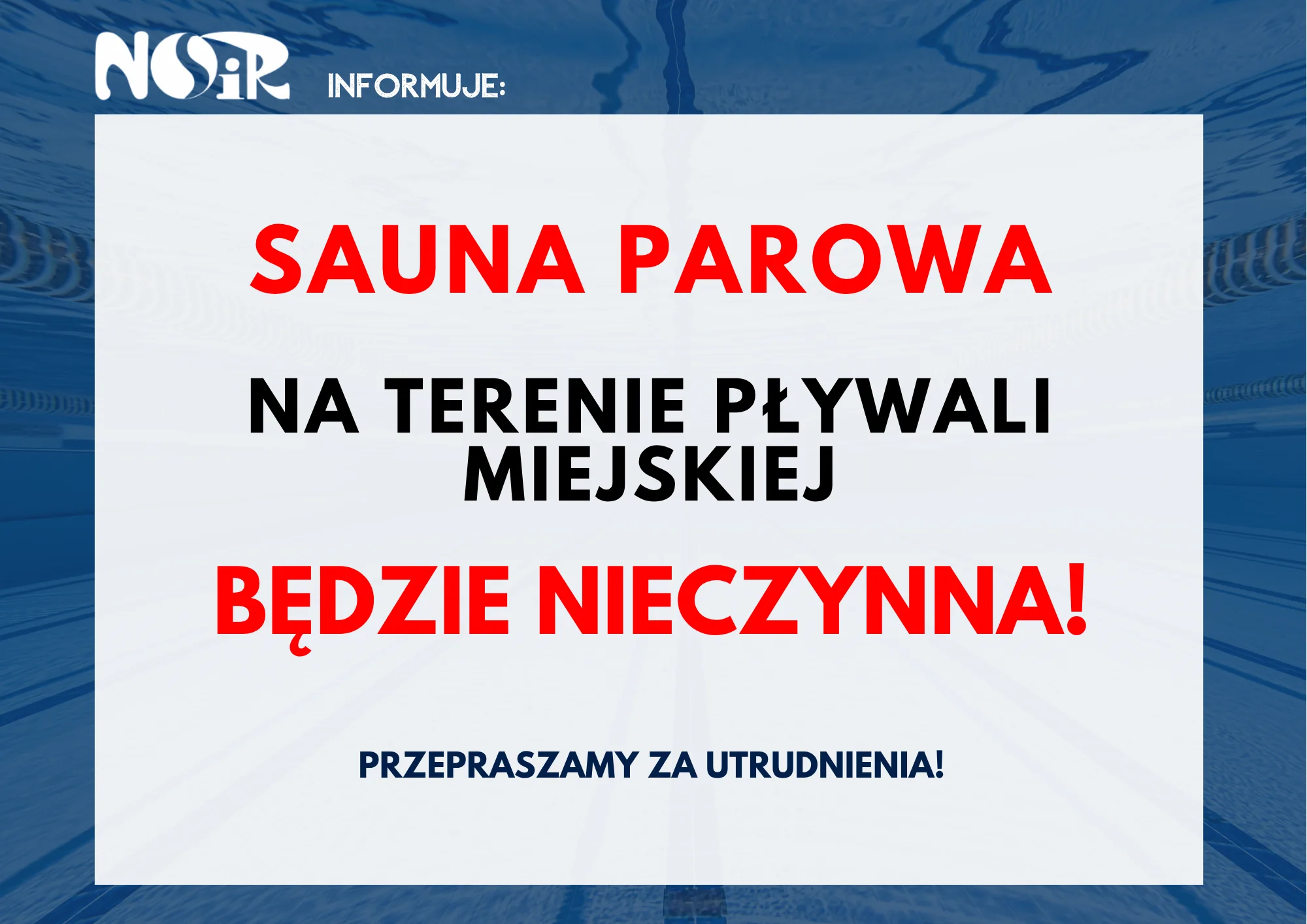 Sauna parowa nieczynna