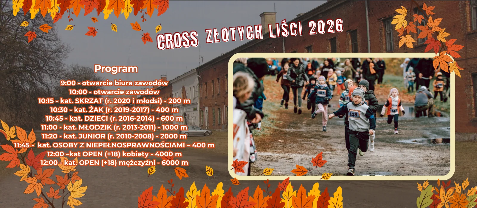 plakat z harmonogramem cross