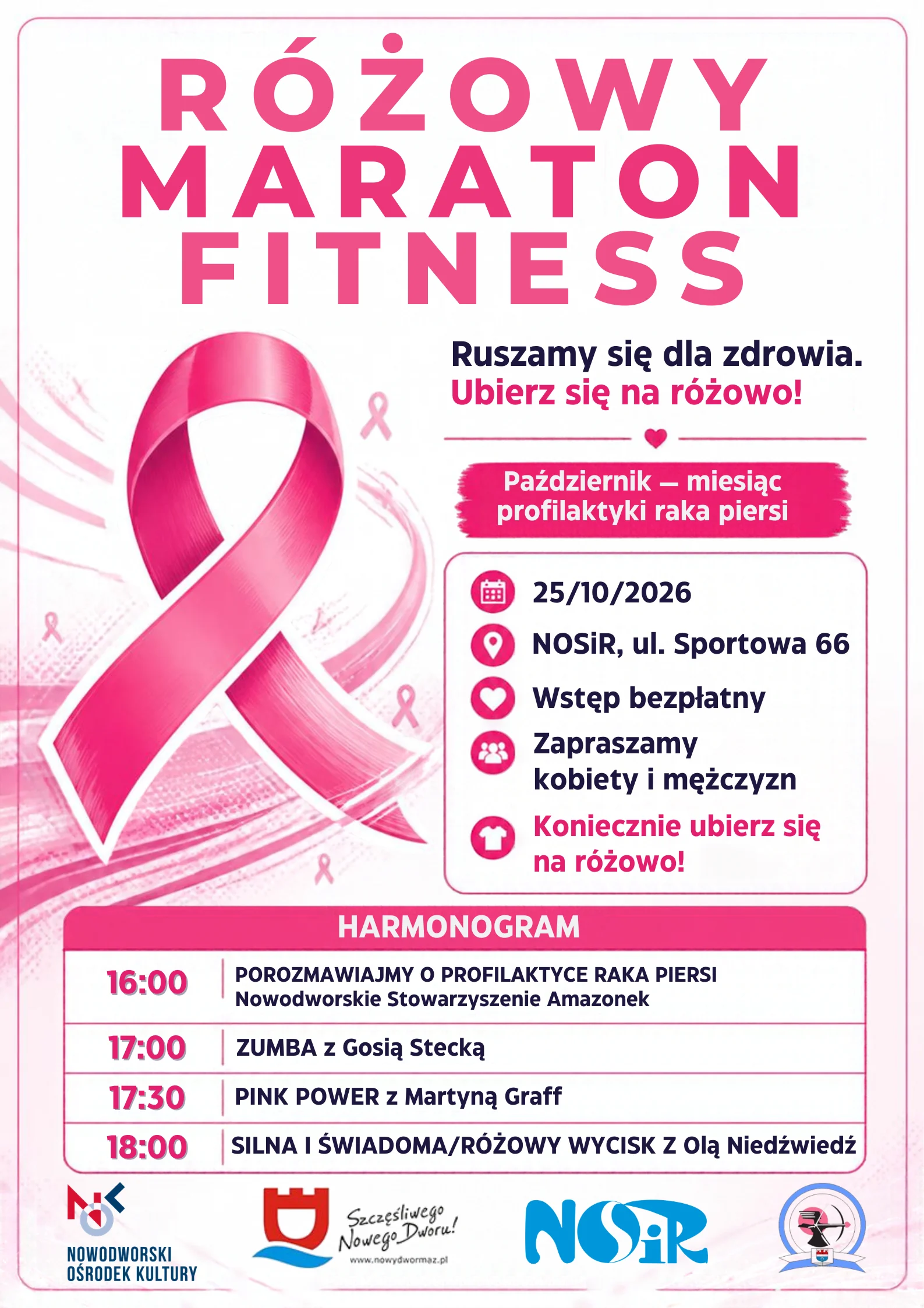 Różowy Maraton Fitness – 25 października 2026 r.